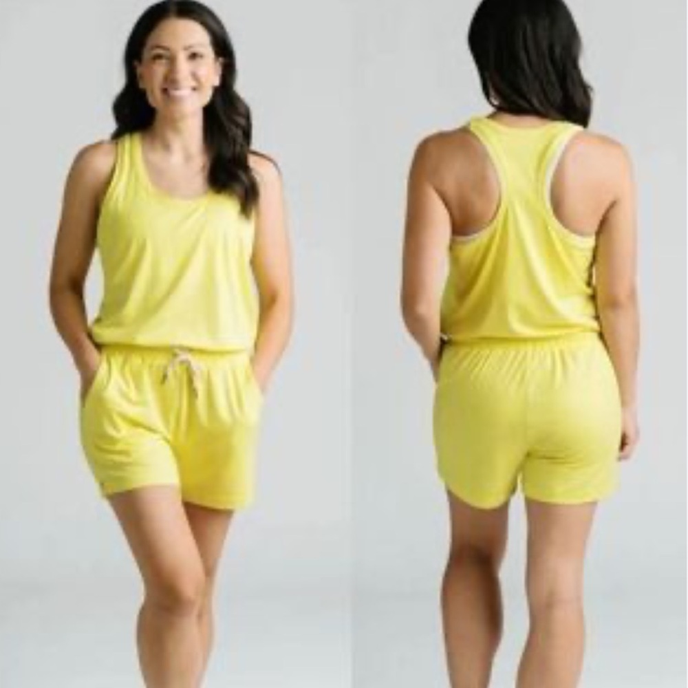 ZYIA Lemon Laguna Downtime Romper Size Medium